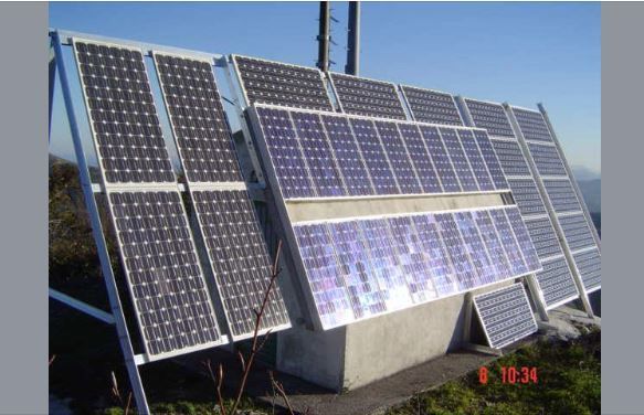 instalacion solar fotovoltaica para poder ver la television en un barrio